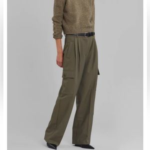 FRANKIE SHOP Maesa Cargo Trouser Pants Olive XS